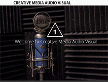 Tablet Screenshot of creativemediaaudiovisual.com